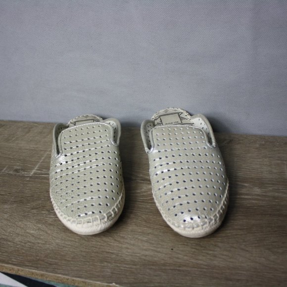 Dolce Vita Perforated Leather Espadrille Mules 🌵8 - Picture 4 of 8